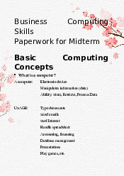 Midterm Paperwork - Business Computing Skills | Trường Đại học Quốc tế, Đại học Quốc gia Thành phố HCM