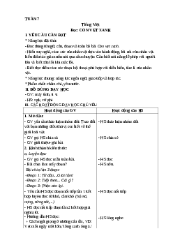 Giáo án Tiếng Việt lớp 4 Tuần 7 | Kết nối tri thức
