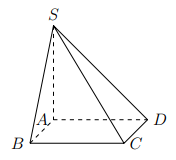 Cho hình chóp S.ABCD có đáy là hình chữ nhật, SA ⊥ (ABCD). Gọi M, F lần lượt là trung điểm của các cạnh AB và BC. Tìm khẳng định đúng. (ảnh 1)