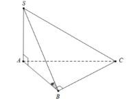 Cho hình chóp S.ABC có đáy là tam giác vuông tại B, SA vuông góc với đáy và SA = AB (tham khảo hình vẽ). Góc giữa hai mặt phẳng (SBC) và (ABC) bằng (ảnh 1)